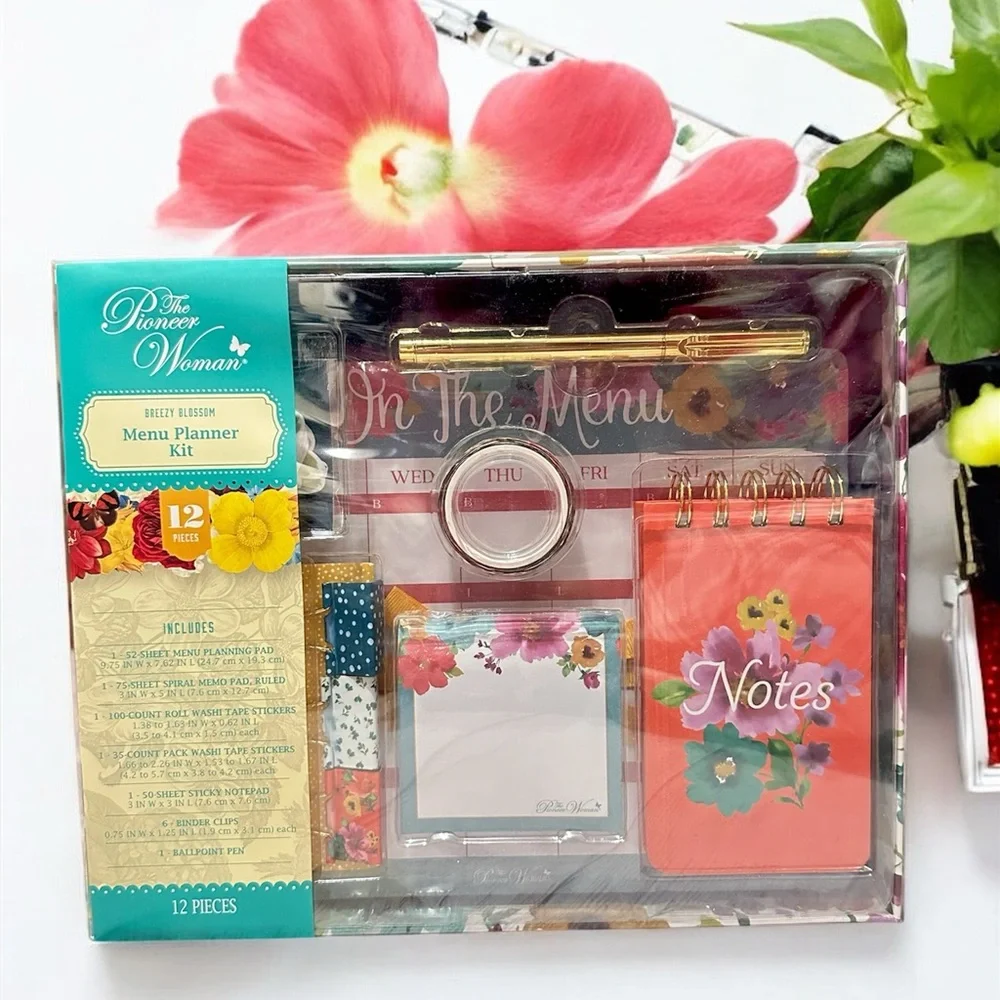 The Pioneer Woman BREEZY BLOSSOM Menu Planner Kit NEW